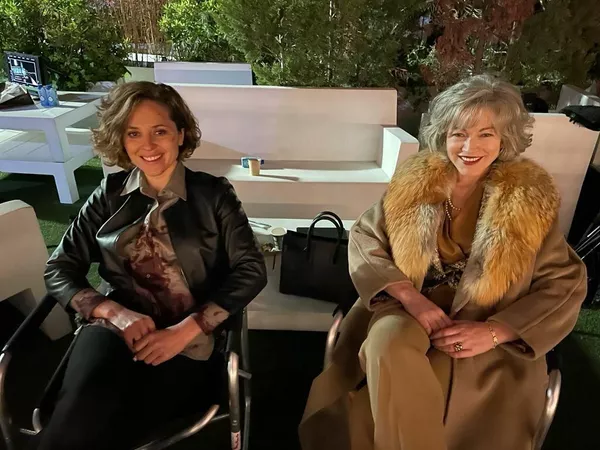 Актриса Алена Хмельницкая на съемках сериала С холода