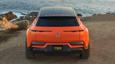 Fisker Ocean — полностью оранжевый сзади