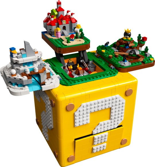 Блок вопросительного знака Lego Super Mario 64