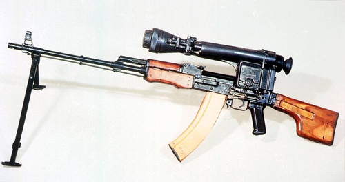 Пулемёт РПК-74 с прибором ночного видения ТАСС