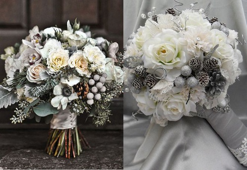 зимний букет невесты