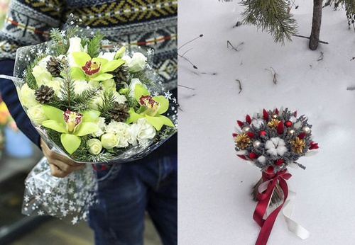 особенности зимнего букета