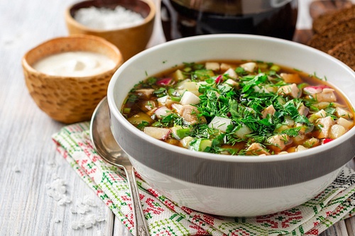 Классическая окрошка на квасе фото № 2