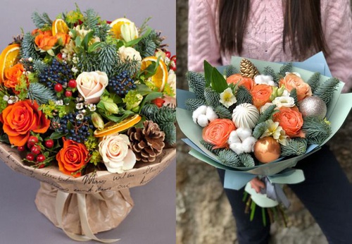 стильный зимний букет