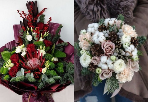 зимний букет для женщины