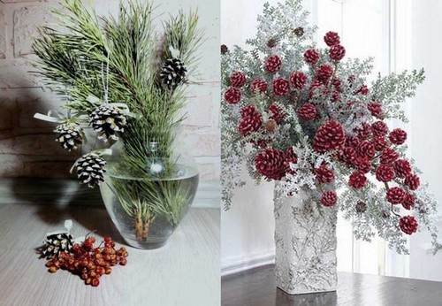 идеи зимних букетов