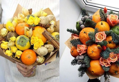 зимний букет для девушки